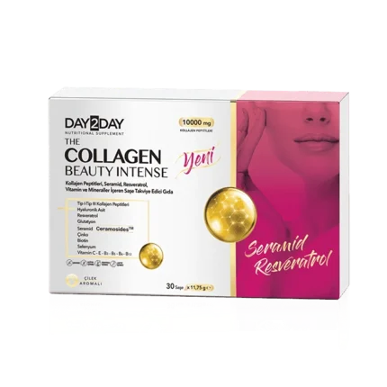 كولاجين Day2Day مسحوق مع الفيتامينات بنكهة الفراولة 30 كيس