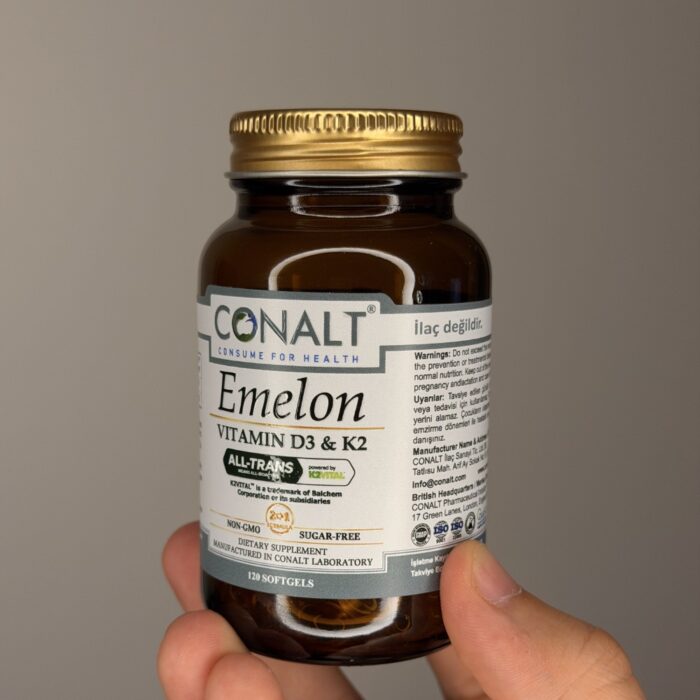 ⁦كونالت فيتامين D3 و K2 (Emelon إميلون) 120 كبسولة مع زيت MCT⁩ - الصورة ⁦3⁩